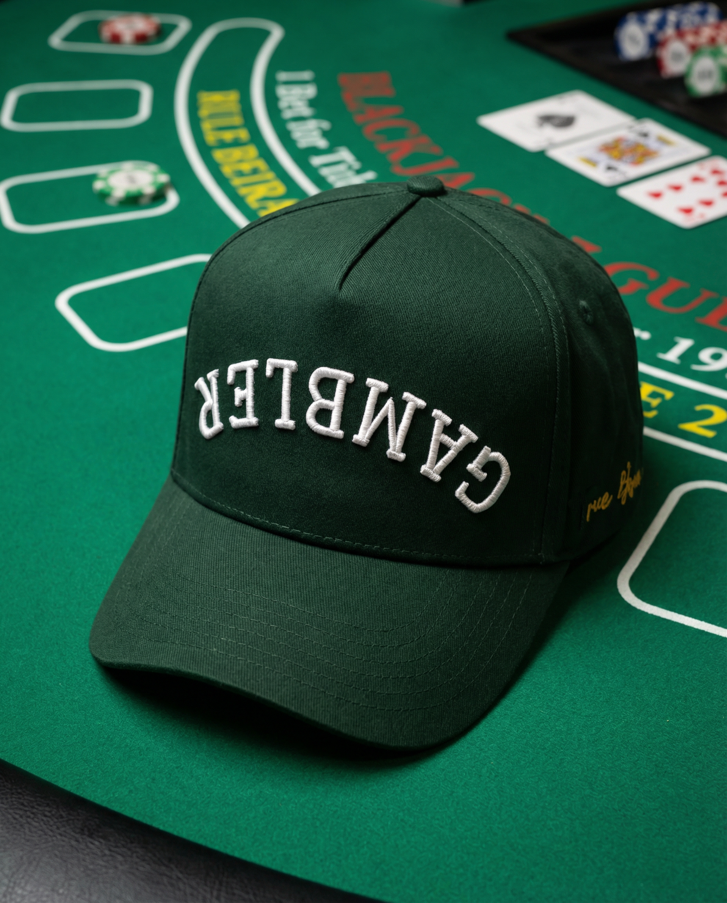 Upside Down Gambler - Forest Green